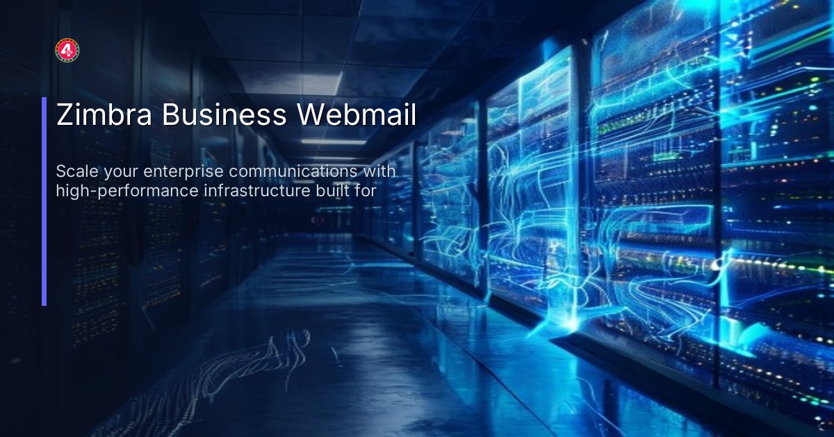 Zimbra Business Webmail Infrastructure for High-Volume Enterprise Delivery