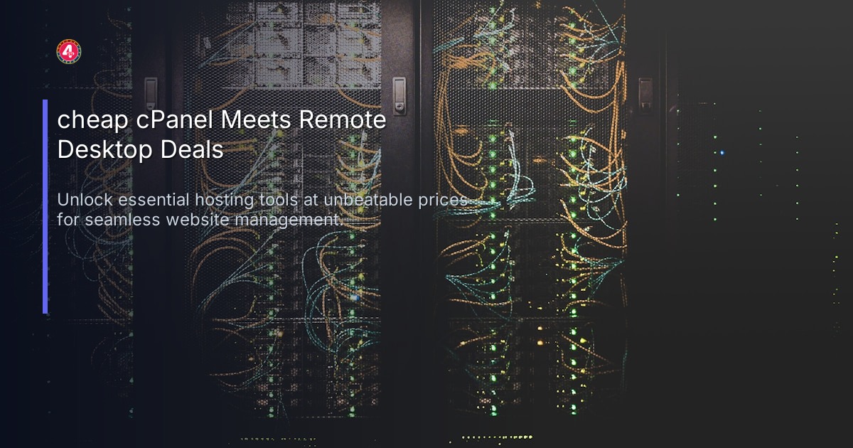 cheap cPanel Meets Remote Desktop Deals