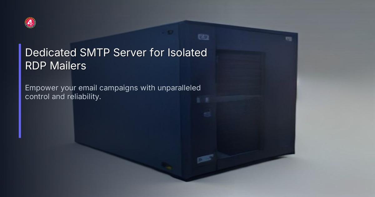 Dedicated SMTP Server for Isolated RDP Mailers