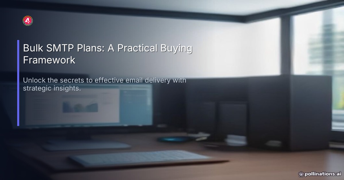 Bulk SMTP Plans: A Practical Buying Framework
