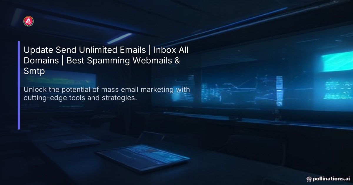 Send Unlimited Emails | Inbox All Domains | Best Webmails & Smtp